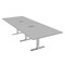 Skutchi Designs 45 in W, 144 in L, 29 in H, Engineered Wood Top, Grey HAR-REC-48x143-T-ELEC-XD01 - alternate 1